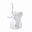ZOOLA ELEPHANT ezüst színű polírozott tömör fém gyűrűtartó elefánt figura
