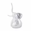 ZOOLA ELEPHANT ezüst színű polírozott tömör fém gyűrűtartó elefánt figura