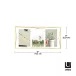 UMBRA PRISMA 313019-221 Matt sárgaréz térhatású fali és asztali 3d képkeret