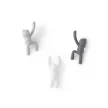 UMBRA BUDDY 318165-023 szürke-fehér fali akasztó figura