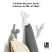 UMBRA BUDDY 318165-023 szürke-fehér fali akasztó figura
