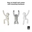 UMBRA BUDDY 318165-023 szürke-fehér fali akasztó figura