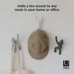 UMBRA BUDDY 318165-023 szürke-fehér fali akasztó figura