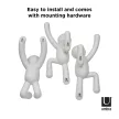 UMBRA BUDDY 318165-660 fehér fali akasztó figura