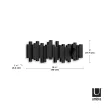 UMBRA STICKS 318211-040 Fekete kihajtható fali akasztó fogas