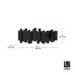 UMBRA STICKS 318211-213 sötétbarna kihajtható fali akasztó fogas