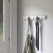 UMBRA FLIP 5 318850-660 fényes fehér-ezüst kihajtható fali fogas akasztó