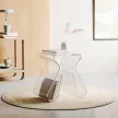 UMBRA MAGINO 322720-165 átlátszó designer hokedli könyvtartó polccal