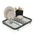 SINKIN DISH fekete 36x28cm-es mosogató medencébe helyezhető edényszárító csepegtető