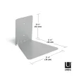 UMBRA CONCEAL 330639-560 Ezüst láthatatlan könyvespolc szett