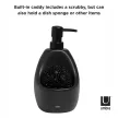 UMBRA JOEY 330750-040 Fekete mosogatószer adagoló szivacstartóval