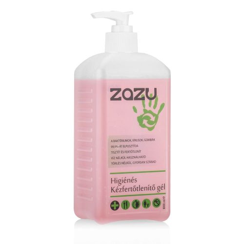 ZAZU Zazu 20190407-P alkoholos kézfertőtlenítő gél utántöltő kiszerelés pumpás adagoló kupakkal