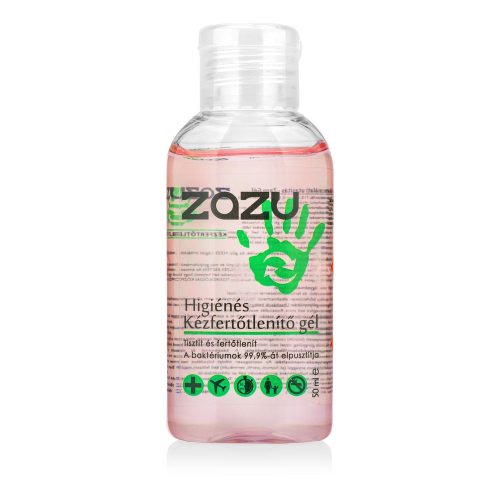 ZAZU Zazu 20190720 alkoholos kézfertőtlenítő gél mini kiszerelés